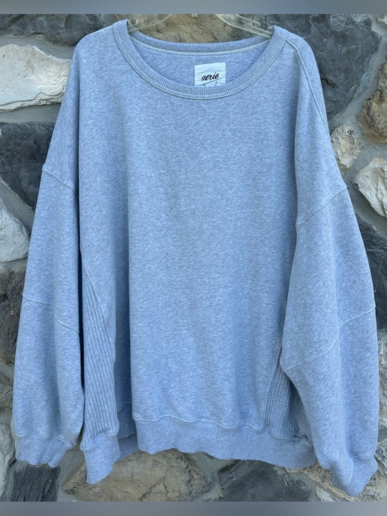 aerie Tops - Aerie Oversized Sweater Size XXL Gray Pullover Sweatshirt Loungewear Athleisure